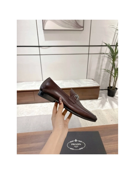Prada leather shoes 051,PRADA SNEAKERS,Luxury Shoes