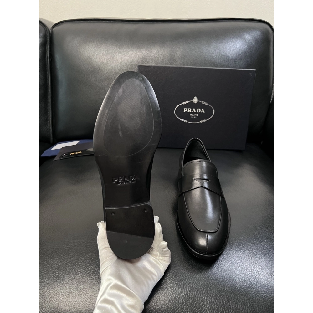 Prada leather shoes 056,PRADA SNEAKERS,Luxury Shoes