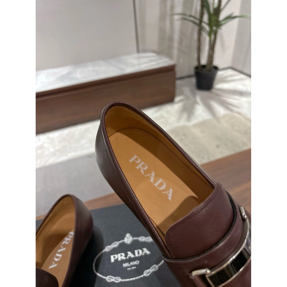 Prada leather shoes 051,PRADA SNEAKERS,Luxury Shoes
