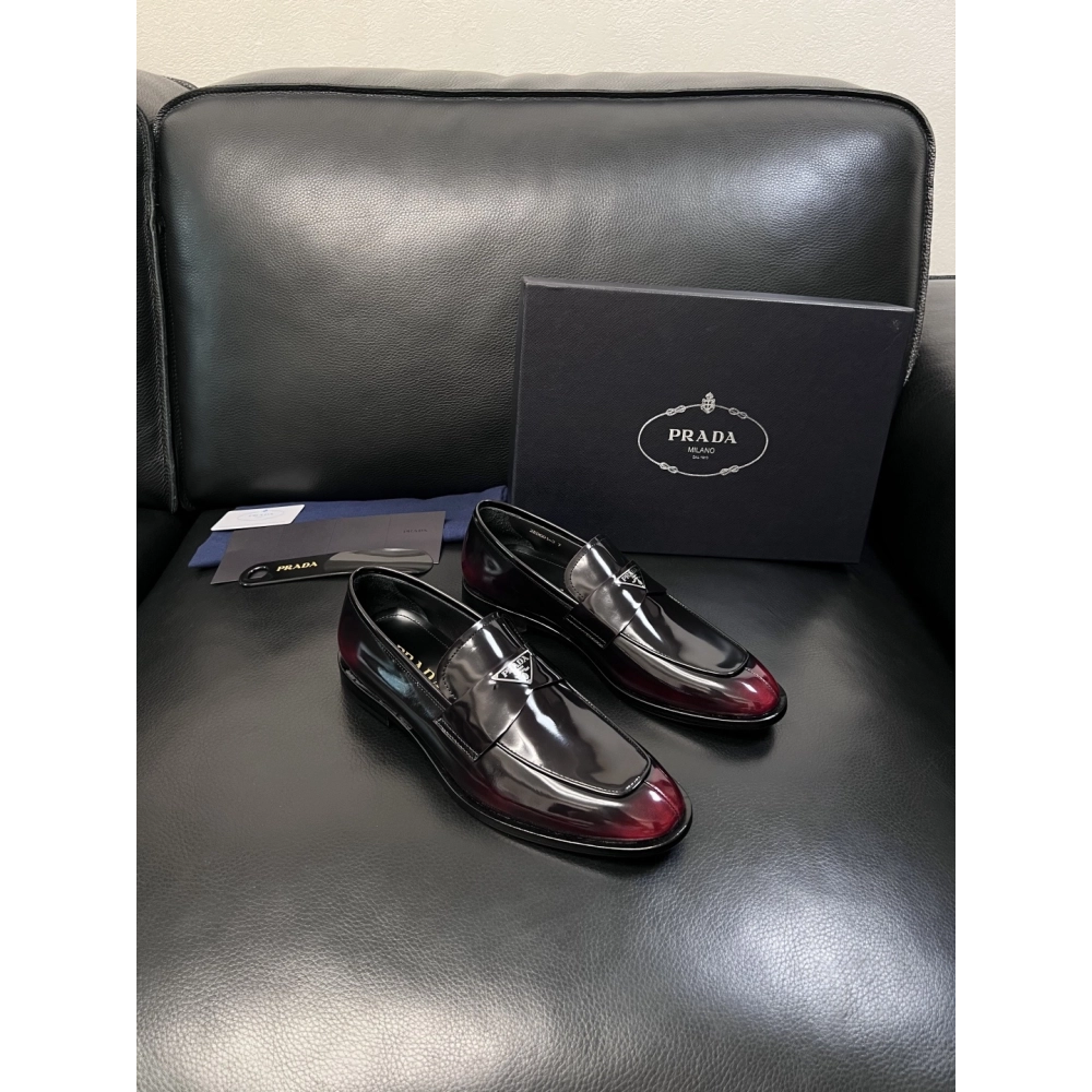 Prada leather shoes 057,PRADA SNEAKERS,Luxury Shoes