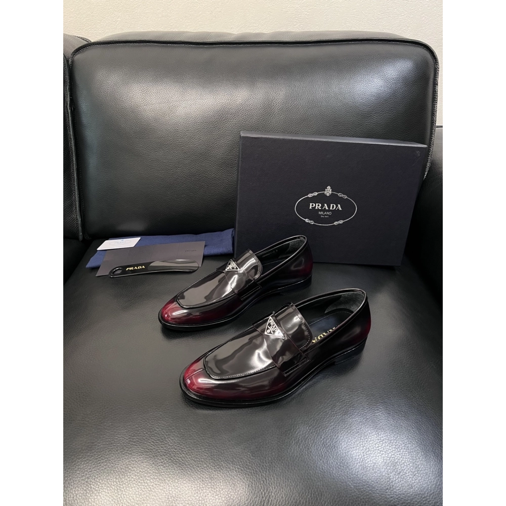 Prada leather shoes 057,PRADA SNEAKERS,Luxury Shoes