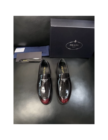 Prada leather shoes 057,PRADA SNEAKERS,Luxury Shoes