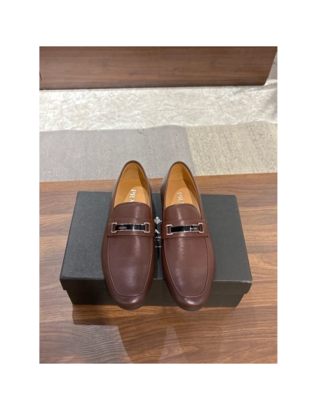 Prada leather shoes 052,PRADA SNEAKERS,Luxury Shoes
