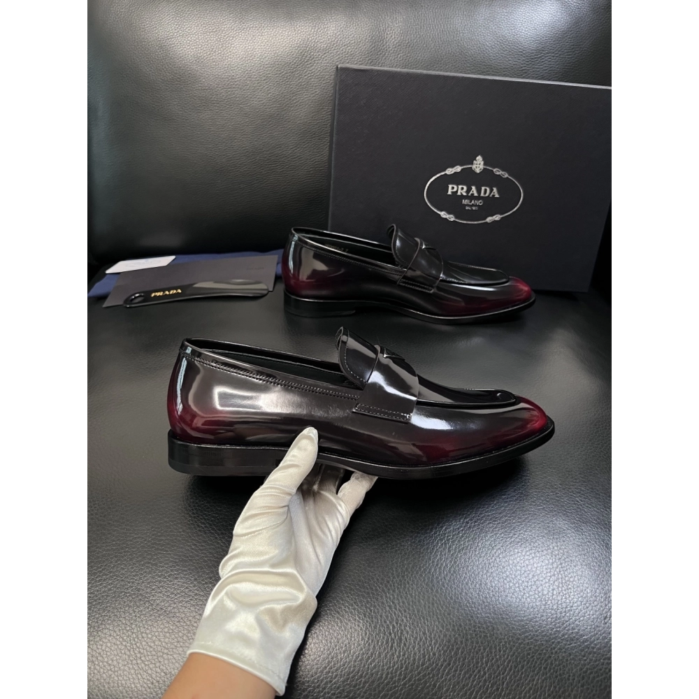 Prada leather shoes 057,PRADA SNEAKERS,Luxury Shoes
