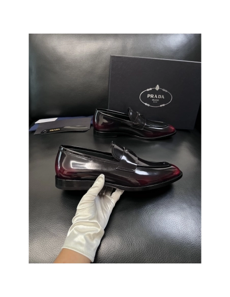 Prada leather shoes 057,PRADA SNEAKERS,Luxury Shoes