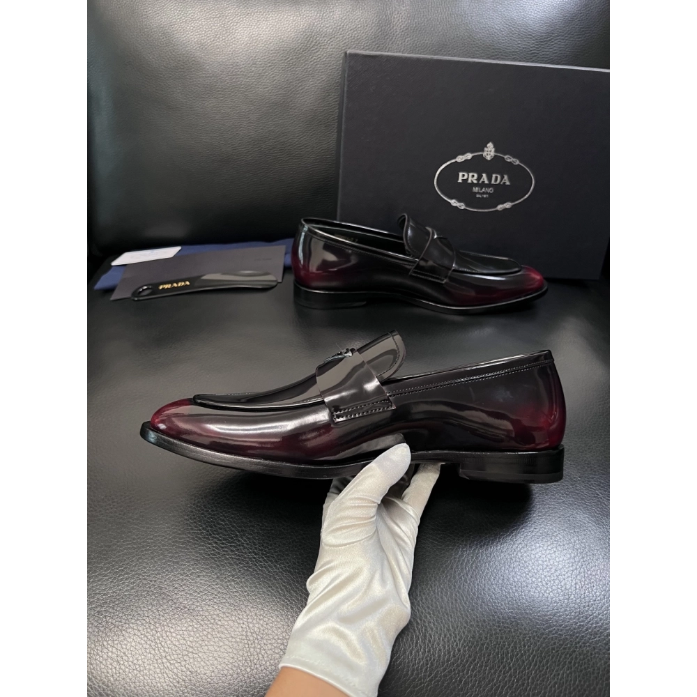 Prada leather shoes 057,PRADA SNEAKERS,Luxury Shoes