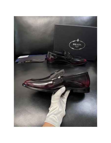 Prada leather shoes 057,PRADA SNEAKERS,Luxury Shoes