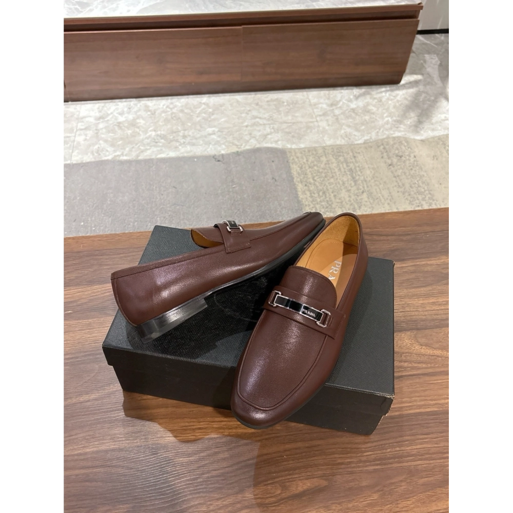Prada leather shoes 052,PRADA SNEAKERS,Luxury Shoes