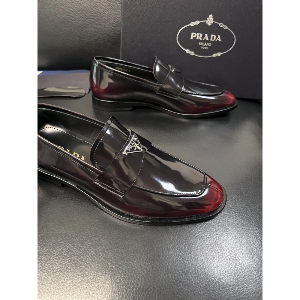 Prada leather shoes 057,PRADA SNEAKERS,Luxury Shoes