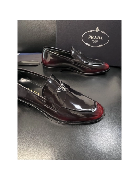 Prada leather shoes 057,PRADA SNEAKERS,Luxury Shoes