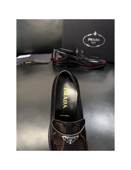 Prada leather shoes 057,PRADA SNEAKERS,Luxury Shoes