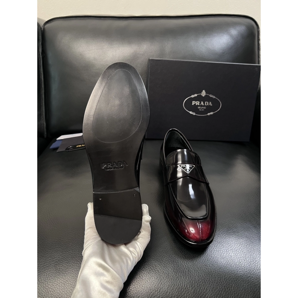 Prada leather shoes 057,PRADA SNEAKERS,Luxury Shoes