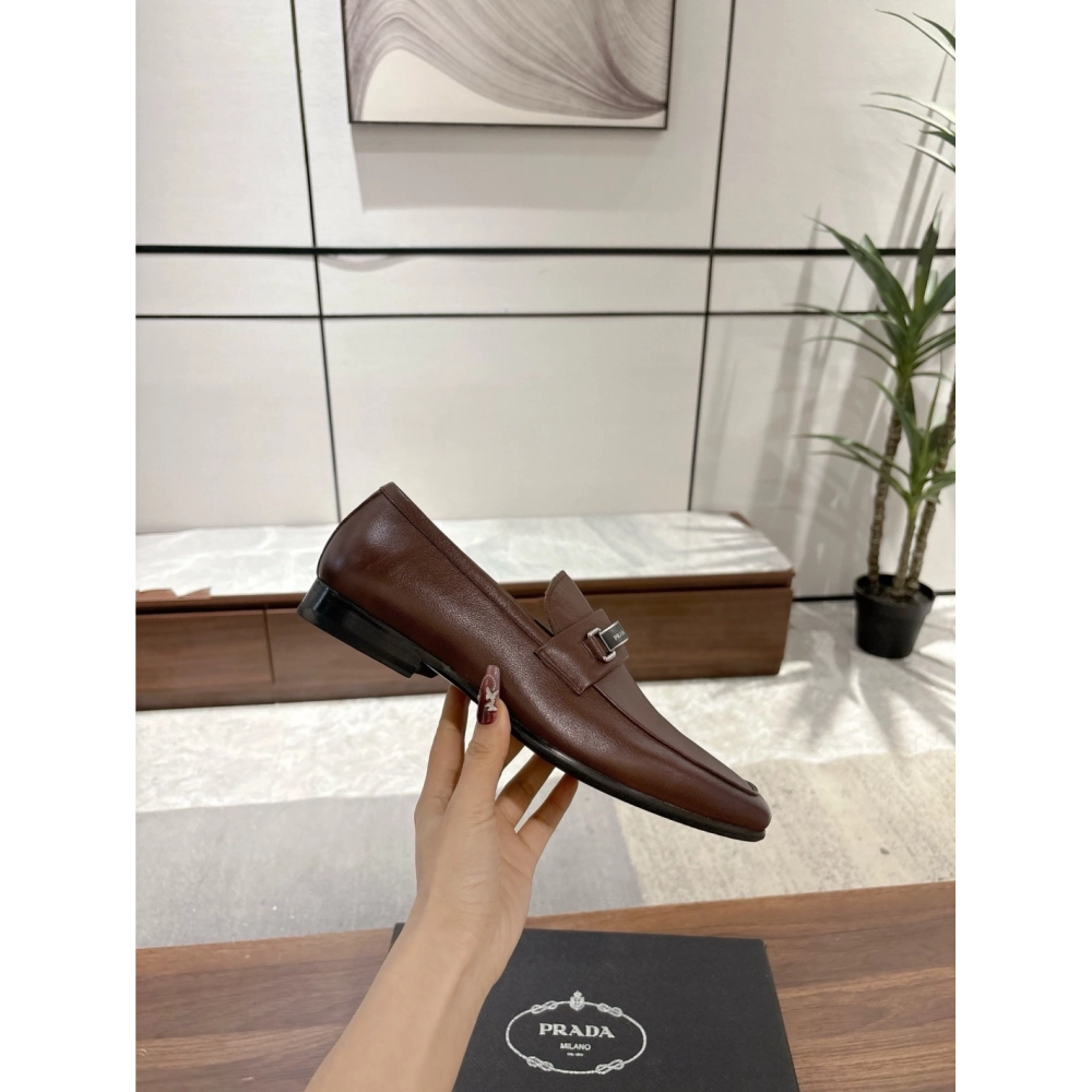 Prada leather shoes 052,PRADA SNEAKERS,Luxury Shoes