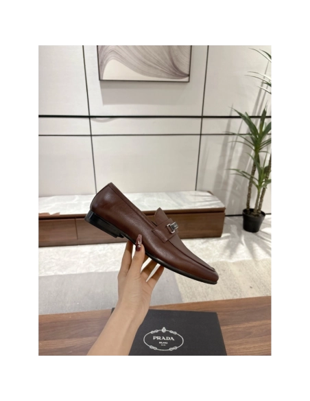 Prada leather shoes 052,PRADA SNEAKERS,Luxury Shoes