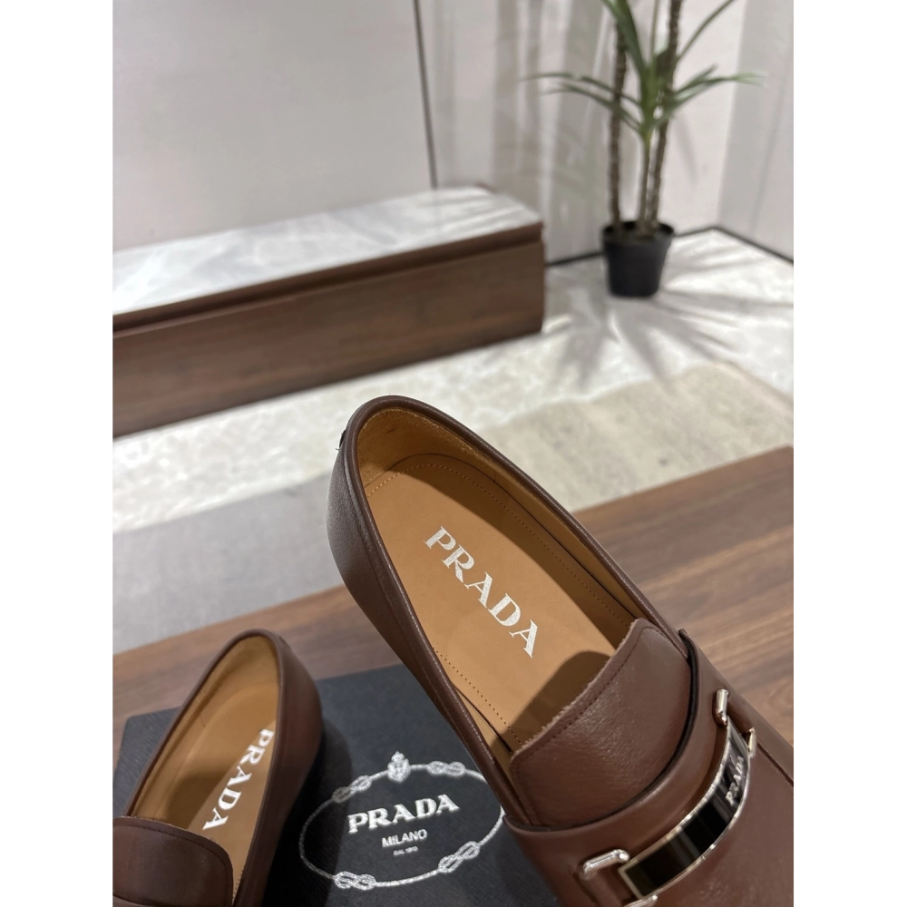 Prada leather shoes 052,PRADA SNEAKERS,Luxury Shoes