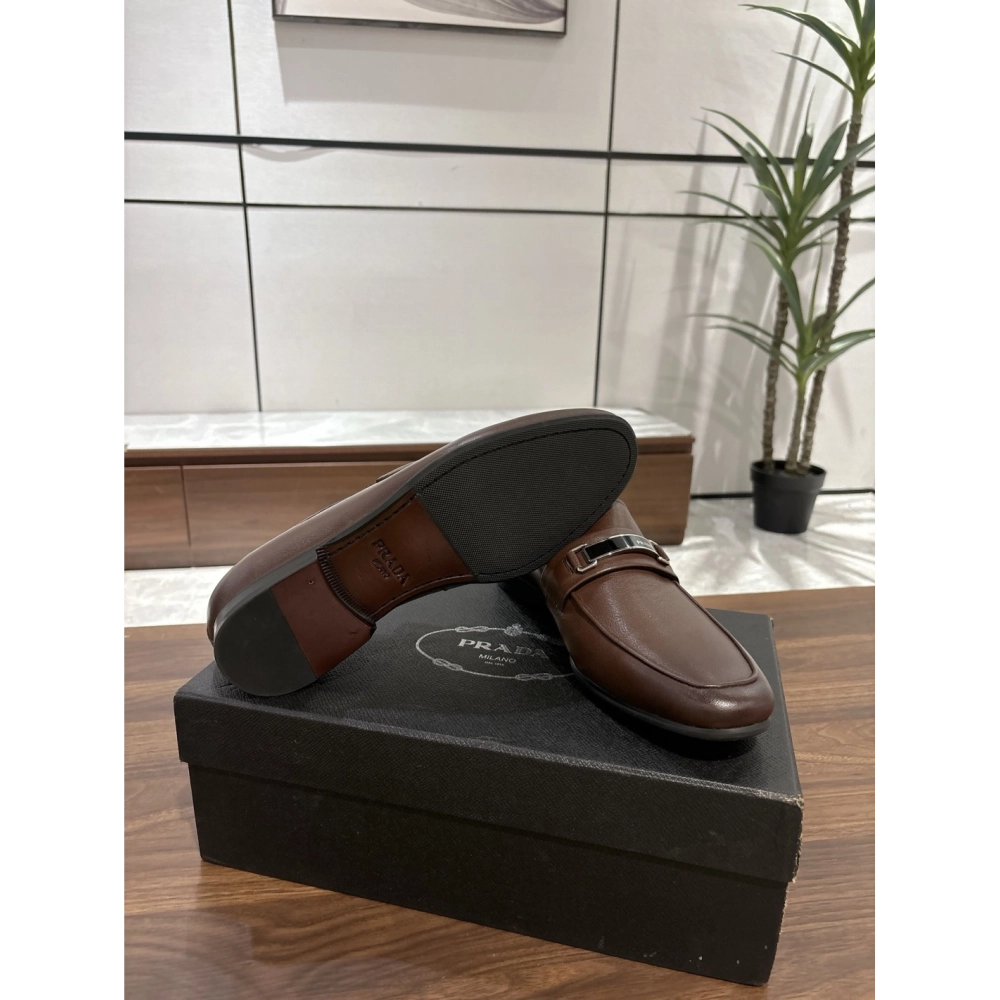 Prada leather shoes 052,PRADA SNEAKERS,Luxury Shoes