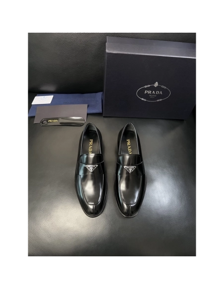 Prada leather shoes 058,PRADA SNEAKERS,Luxury Shoes