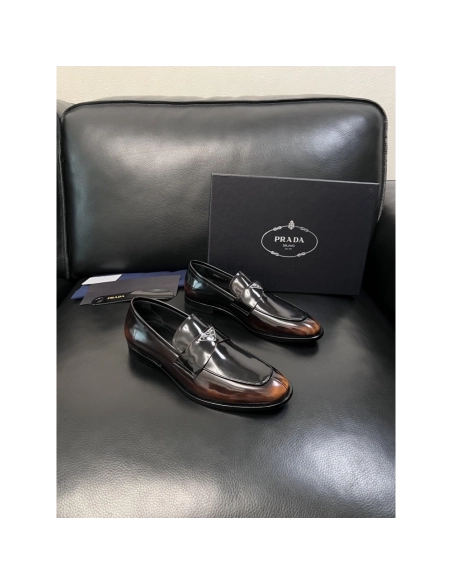 Prada leather shoes 059,PRADA SNEAKERS,Luxury Shoes