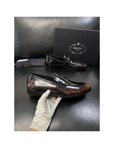 Prada leather shoes 059,PRADA SNEAKERS,Luxury Shoes