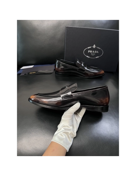 Prada leather shoes 059,PRADA SNEAKERS,Luxury Shoes