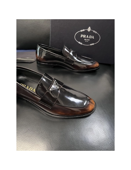 Prada leather shoes 059,PRADA SNEAKERS,Luxury Shoes