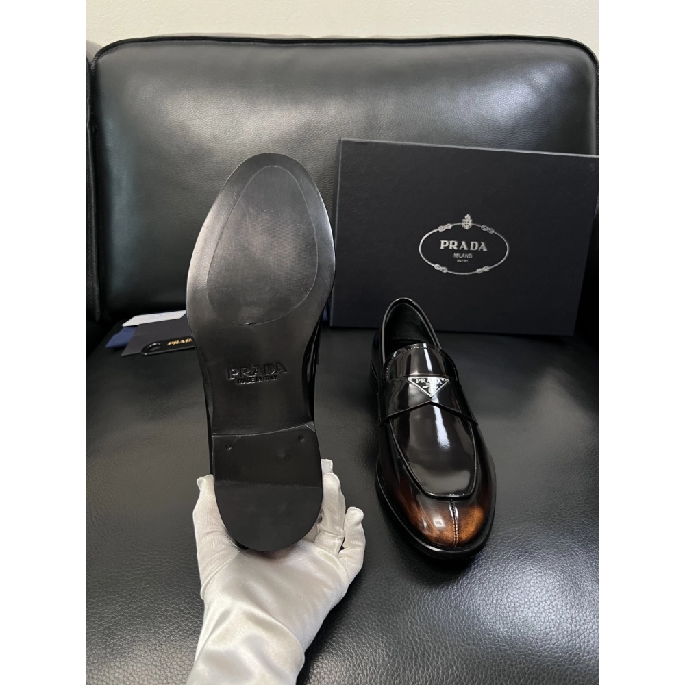 Prada leather shoes 059,PRADA SNEAKERS,Luxury Shoes