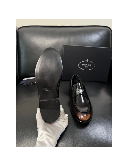 Prada leather shoes 059,PRADA SNEAKERS,Luxury Shoes