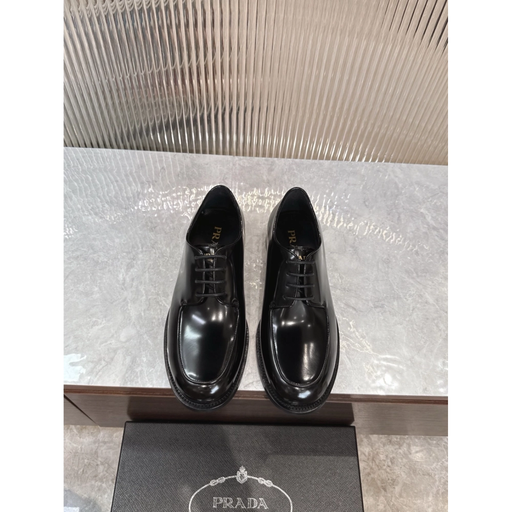 Prada leather shoes 061,PRADA SNEAKERS,Luxury Shoes