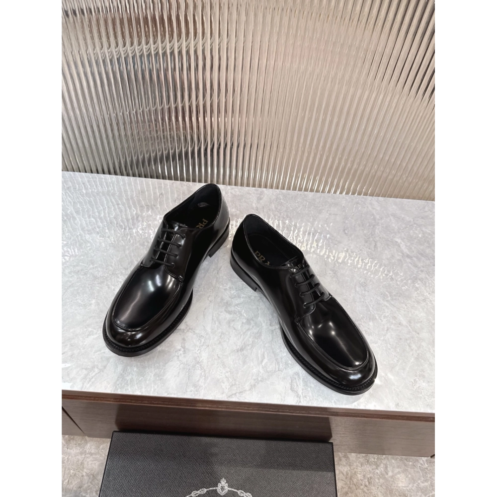 Prada leather shoes 061,PRADA SNEAKERS,Luxury Shoes