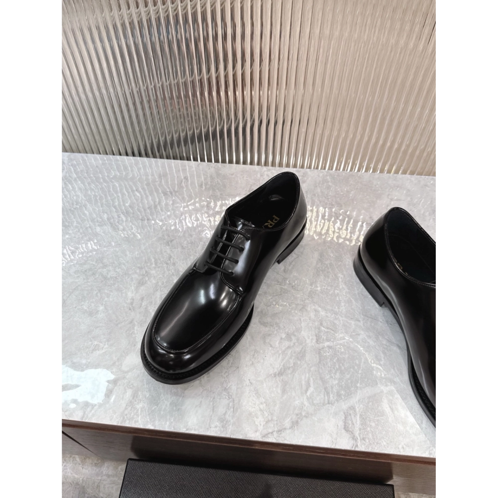 Prada leather shoes 061,PRADA SNEAKERS,Luxury Shoes