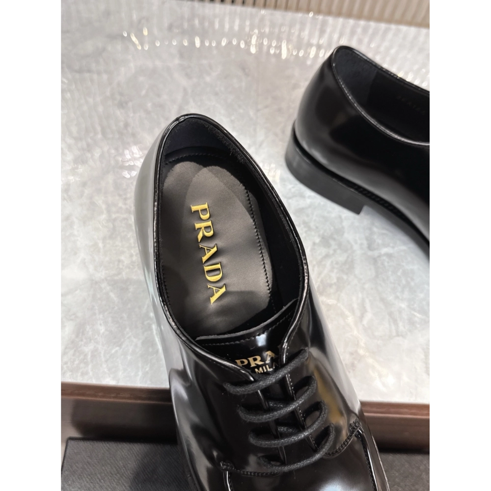 Prada leather shoes 061,PRADA SNEAKERS,Luxury Shoes