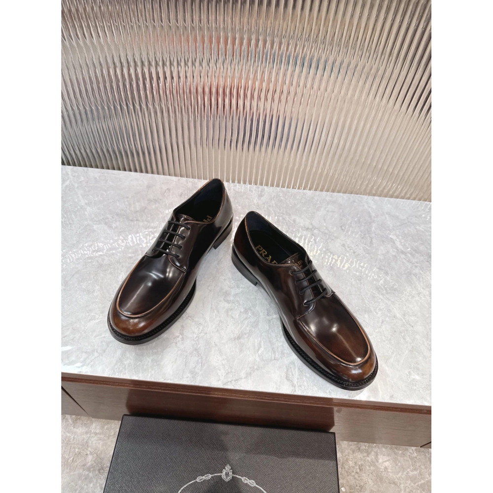 Prada leather shoes 062,PRADA SNEAKERS,Luxury Shoes