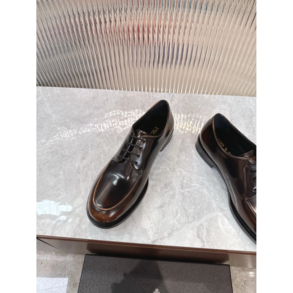 Prada leather shoes 062,PRADA SNEAKERS,Luxury Shoes