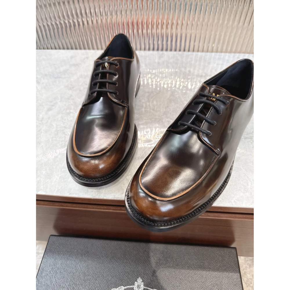 Prada leather shoes 062,PRADA SNEAKERS,Luxury Shoes