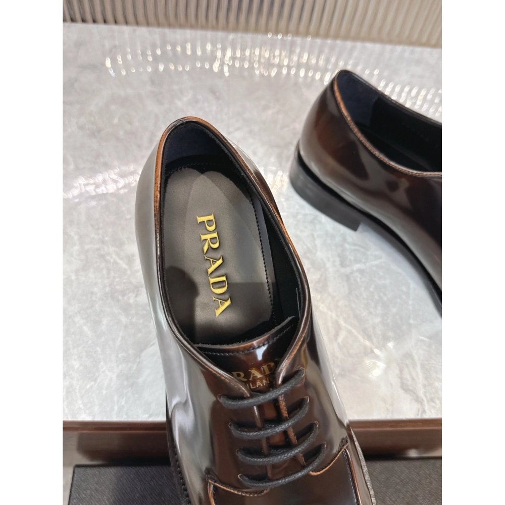 Prada leather shoes 062,PRADA SNEAKERS,Luxury Shoes