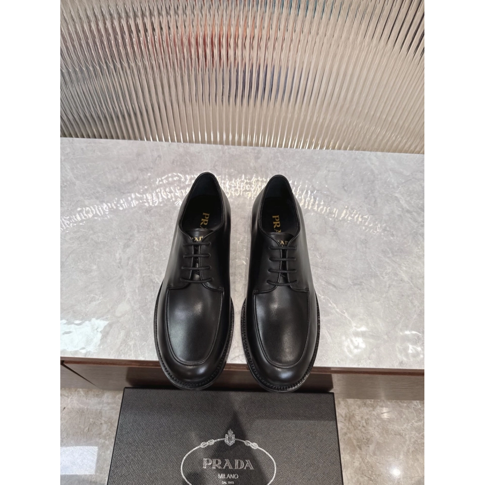 Prada leather shoes 063,PRADA SNEAKERS,Luxury Shoes