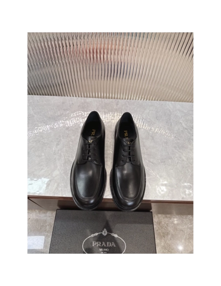 Prada leather shoes 063,PRADA SNEAKERS,Luxury Shoes