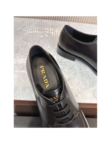 Prada leather shoes 063,PRADA SNEAKERS,Luxury Shoes