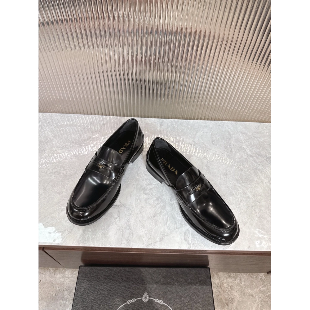 Prada leather shoes 064,PRADA SNEAKERS,Luxury Shoes