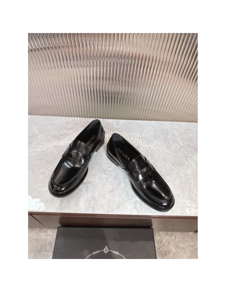 Prada leather shoes 064,PRADA SNEAKERS,Luxury Shoes