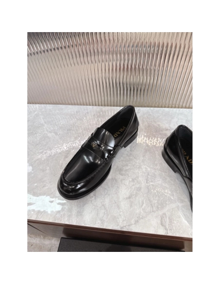 Prada leather shoes 064,PRADA SNEAKERS,Luxury Shoes