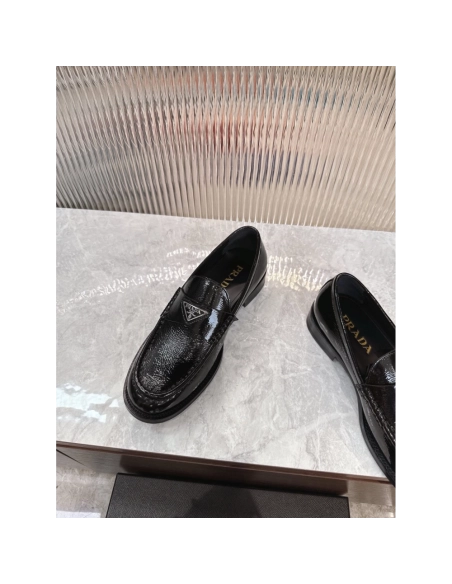 Prada leather shoes 065,PRADA SNEAKERS,Luxury Shoes