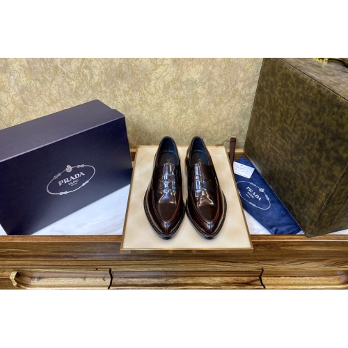 Prada leather shoes 067,PRADA SNEAKERS,Luxury Shoes