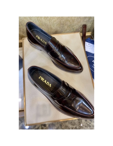 Prada leather shoes 067,PRADA SNEAKERS,Luxury Shoes