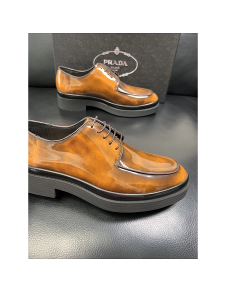 Prada leather shoes 075,PRADA SNEAKERS,Luxury Shoes