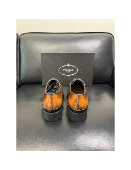 Prada leather shoes 075,PRADA SNEAKERS,Luxury Shoes