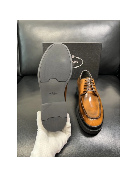 Prada leather shoes 075,PRADA SNEAKERS,Luxury Shoes