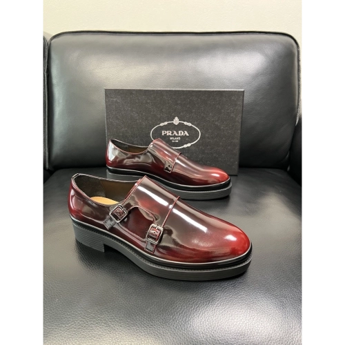 Prada leather shoes 071,PRADA SNEAKERS,Luxury Shoes