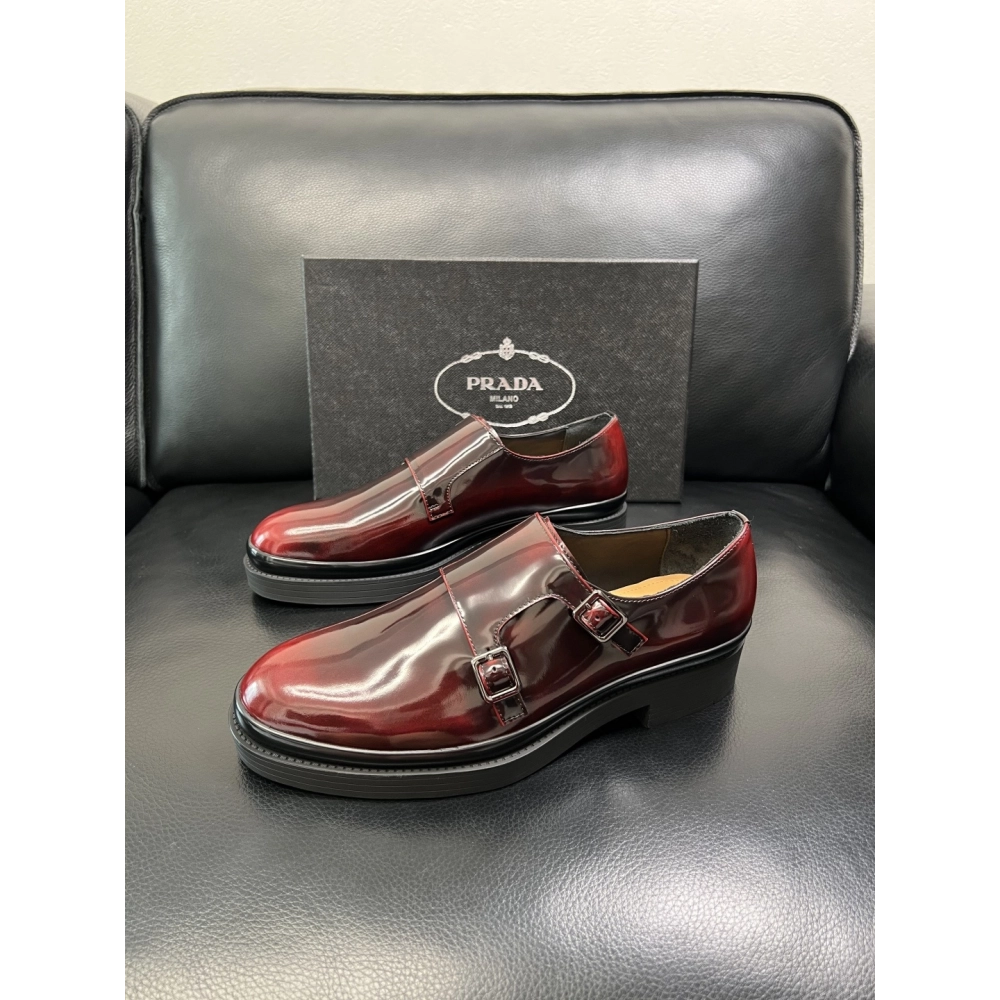 Prada leather shoes 071,PRADA SNEAKERS,Luxury Shoes