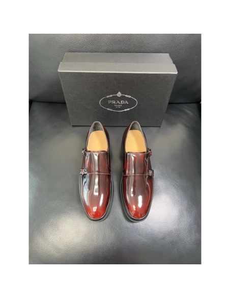 Prada leather shoes 071,PRADA SNEAKERS,Luxury Shoes